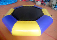 0.9mm PVC inflatable water trampoline, water bouncer toys, Square trampolines