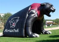 Newest Design Black Bear Inflatable Steamer Engine Sport Tunnel Tent / Inflatable Train Tunnel