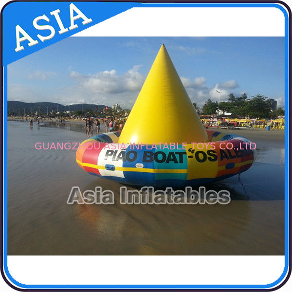 UL Approval 4m Floating Spin Inflatable Boats / Water Discoboat For Water Game