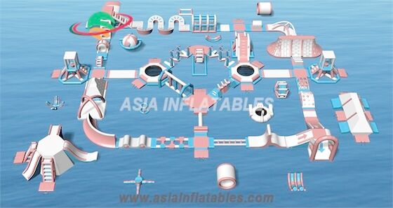 Подгонянные плавая Aquatics раздувного парка Aqua раздувные паркуют для моря